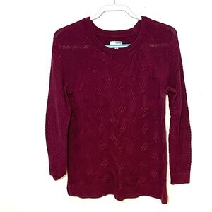 Sonoma Women's Rich Burgundy Crew Neck Sweater. Size M. NWOT.